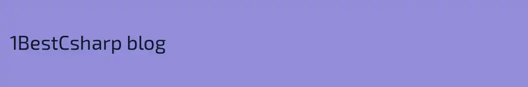 1BestCsharp blog